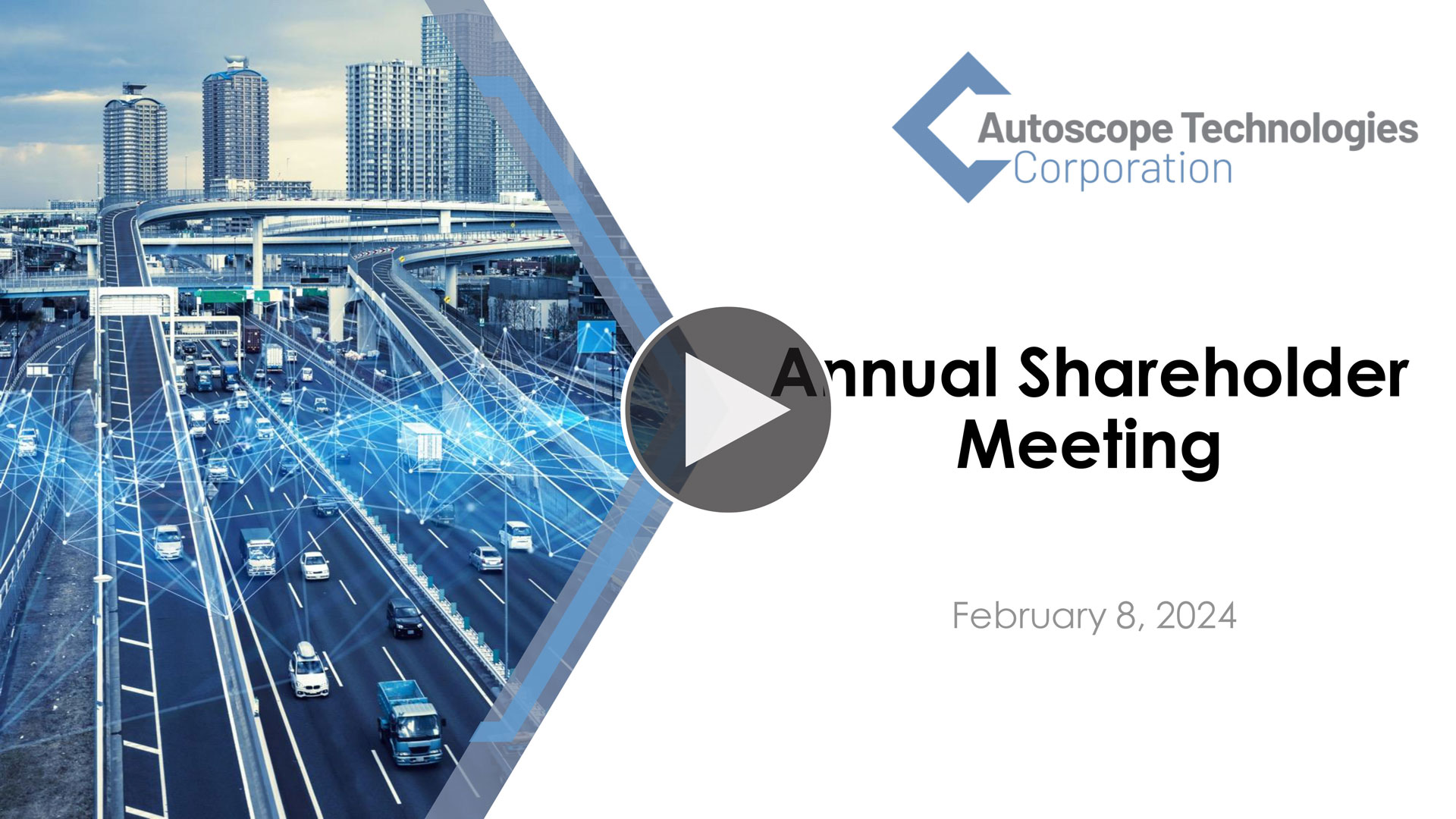 Autoscope Technologies Corp Annual Shareholder Meeting